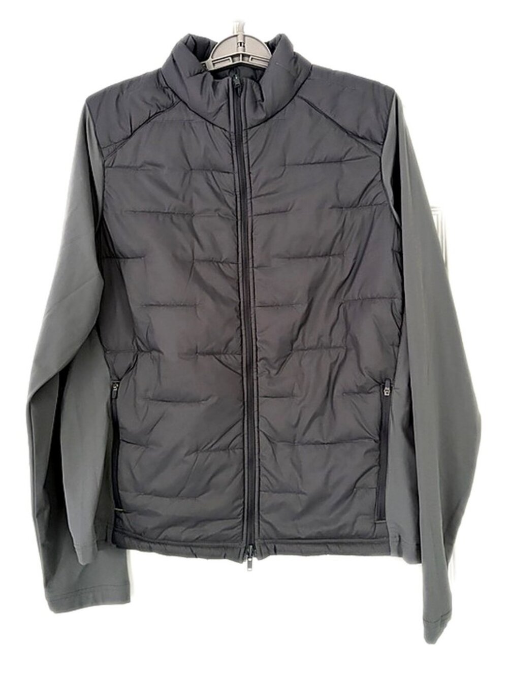 Tasc Windermere Hybrid Jacket Golf Men's Gray Quilted Thermal Puffer Full Zip XL